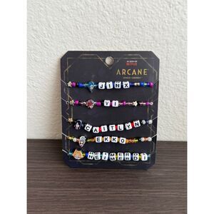 Arcane Characters Beaded Bracelet Set